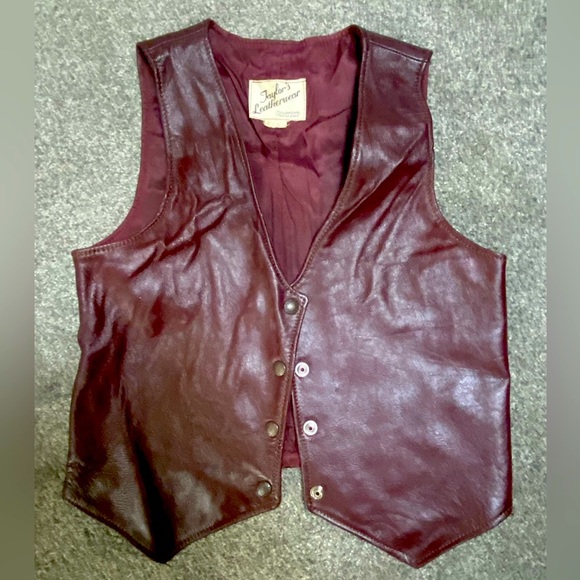 Vintage Maroon Vest from Taylor’s Leatherwear in Tennessee